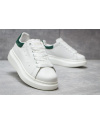 Купить Жіночі кросівки Alexander McQueen Oversized Sole Low Sneaker білі з зеленим