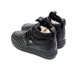 Женские высокие кроссовки на межу Nike Lunar Force 1 Duckboot '17 черные