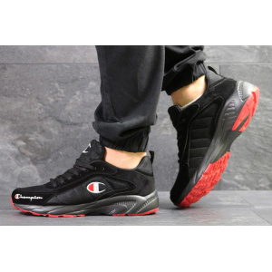 Мужские кроссовки Champion черные с красным