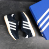 Купить Мужские кроссовки Adidas Iniki темно-синие с белым