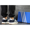 Мужские кроссовки Adidas Iniki темно-синие с белым