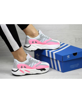 Жіночі кросівки Adidas Yeezy Boost Wave Runner 700 'OG' сірі з рожевим