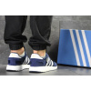 Мужские кроссовки Adidas Iniki синие с белым