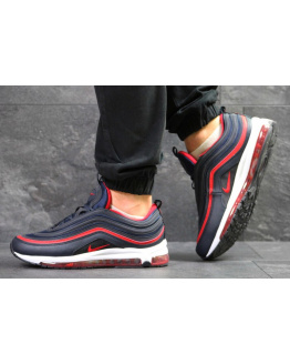 Чоловічі кросівки Nike Air Max 97 сині з червоним