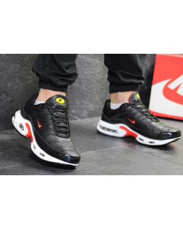 Чоловічі кросівки Nike TN Air Max Plus чорні з червоним и белым