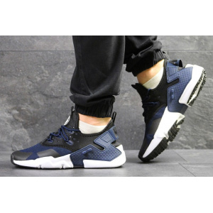 Мужские кроссовки Nike Air Huarache Drift синие с черным