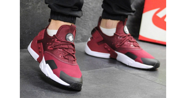 Купить мужские кроссовки Nike Air Huarache Drift бордовые