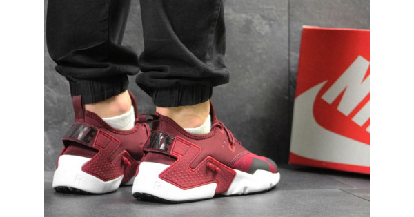 Купить мужские кроссовки Nike Air Huarache Drift бордовые