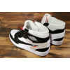 Купить Мужские кроссовки Nike Air Jordan 1 Retro High x Off White белые с черным