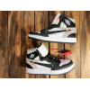 Купить Мужские кроссовки Nike Air Jordan 1 Retro High x Off White белые с черным