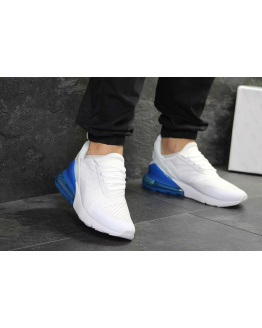 Чоловічі кросівки Nike Air Max 270 білі з блакитним
