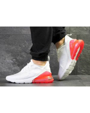 Чоловічі кросівки Nike Air Max 270 білі з червоним