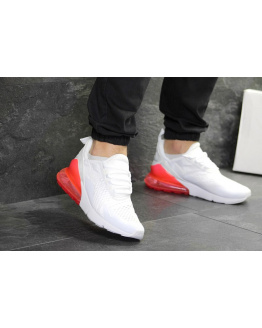 Чоловічі кросівки Nike Air Max 270 білі з червоним