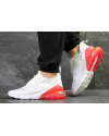 Мужские кроссовки Nike Air Max 270 белые с оранжевым