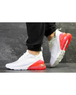 Чоловічі кросівки Nike Air Max 270 білі з помаранчевим