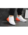 Купить Мужские кроссовки Nike Air Max 270 белые с оранжевым