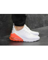 Купить Мужские кроссовки Nike Air Max 270 белые с оранжевым