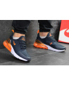 Купить Чоловічі кросівки Nike Air Max 270 темно-сині з помаранчевим