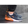 Купить Мужские кроссовки Nike Air Max 270 темно-синие с оранжевым