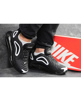 Чоловічі кросівки Nike Air Max 720 чорні з білим
