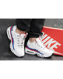 Чоловічі кросівки Nike Air Max 95 OG білі з синім и красным