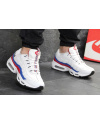 Купить Мужские кроссовки Nike Air Max 95 OG белые с синим и красным