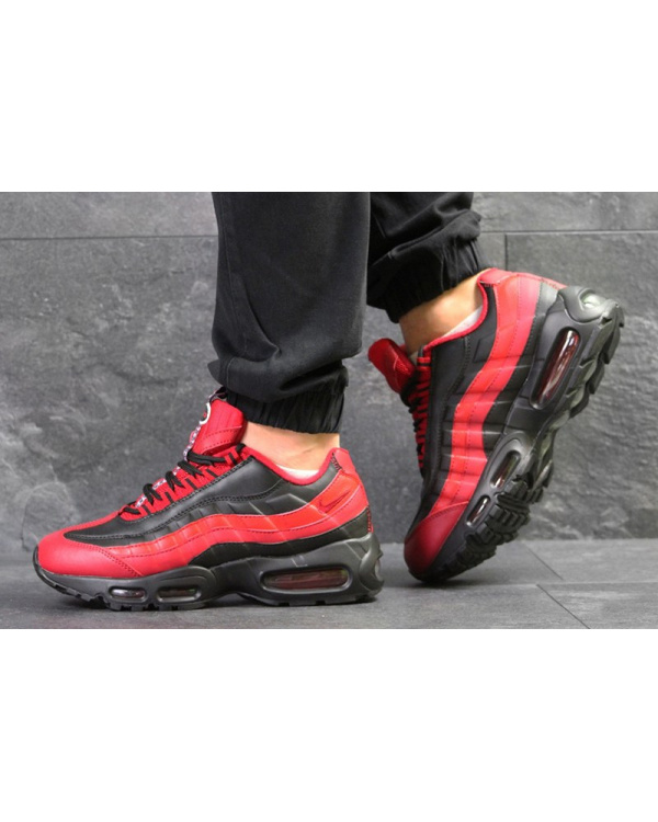 Мужские кроссовки Nike Air Max 95 OG красные с черным