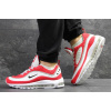 Мужские кроссовки Nike Air Max 98 х Off-White красные с белым
