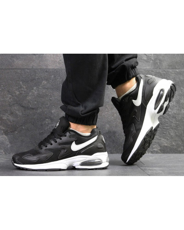 Чоловічі кросівки Nike Air Max2 Light 2019 чорні з білим