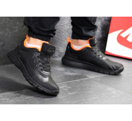 Мужские кроссовки Nike Free Run 7.0 черные с оранжевым