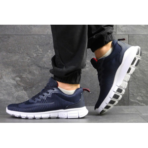 Мужские кроссовки Nike Free Run 7.0 темно-синие с белым