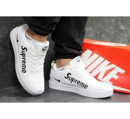 Мужские кроссовки Nike Sneakers x Supreme белые