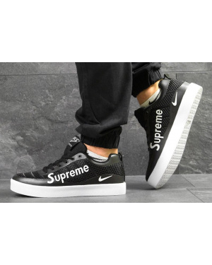 Чоловічі кросівки Nike Sneakers x Supreme чорні з білим