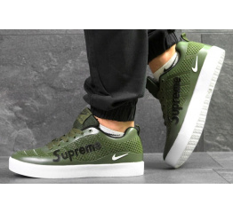 Мужские кроссовки Nike Sneakers x Supreme зеленые