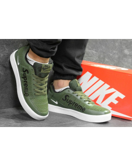 Мужские кроссовки Nike Sneakers x Supreme зеленые