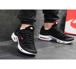 Мужские кроссовки Nike TN Air Max Plus черные с красным и белым