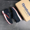 Купить Мужские кроссовки Reebok Classic Leather MU темно-синие с красным