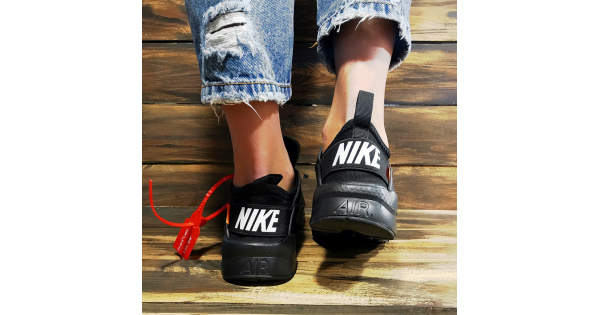 Купить женские кроссовки Nike Air Huarache x Off White черные