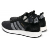 Мужские кроссовки Adidas Iniki Runner Boost Primeknit черные с белым
