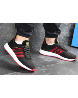 Чоловічі кросівки Adidas Iniki Runner Boost Primeknit чорні з червоним