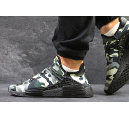Мужские кроссовки Adidas NMD x Pharrell Human Race Camo зеленые
