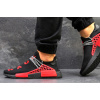 Мужские кроссовки Adidas NMD x Pharrell Human Race черные с красным