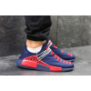 Мужские кроссовки Adidas NMD x Pharrell Human Race синие с красным
