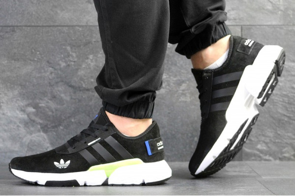 Мужские кроссовки Adidas POD S3.1 черные с белым