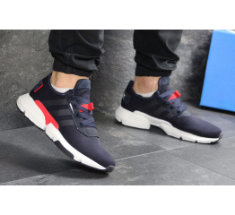 Мужские кроссовки Adidas POD S3.1 темно-синие с красным