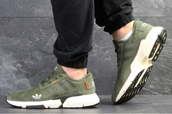 Мужские кроссовки Adidas POD S3.1 зеленые