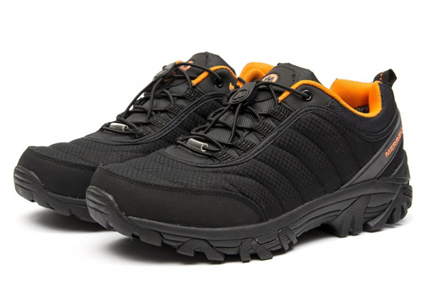 Мужские кроссовки Merrell черные с оранжевым