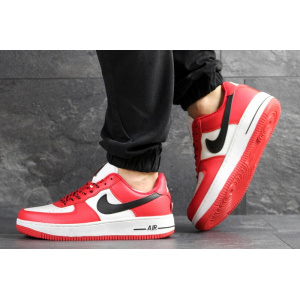 Мужские кроссовки Nike Air Force 1 Low NBA красные с белым