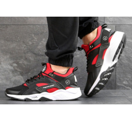 Мужские кроссовки Nike Air Huarache x Fragment Design черные с красным