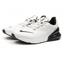 Мужские кроссовки Nike Air Max 270 Premium белые с черным
